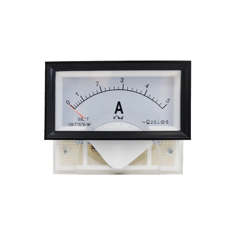 

1PC 69L17-A 5A 10A 30A 50/5A AC Direct Analog Meter Panel Gauge AC AMP Current Meter Use with Transformer 85*46MM Amperimetros
