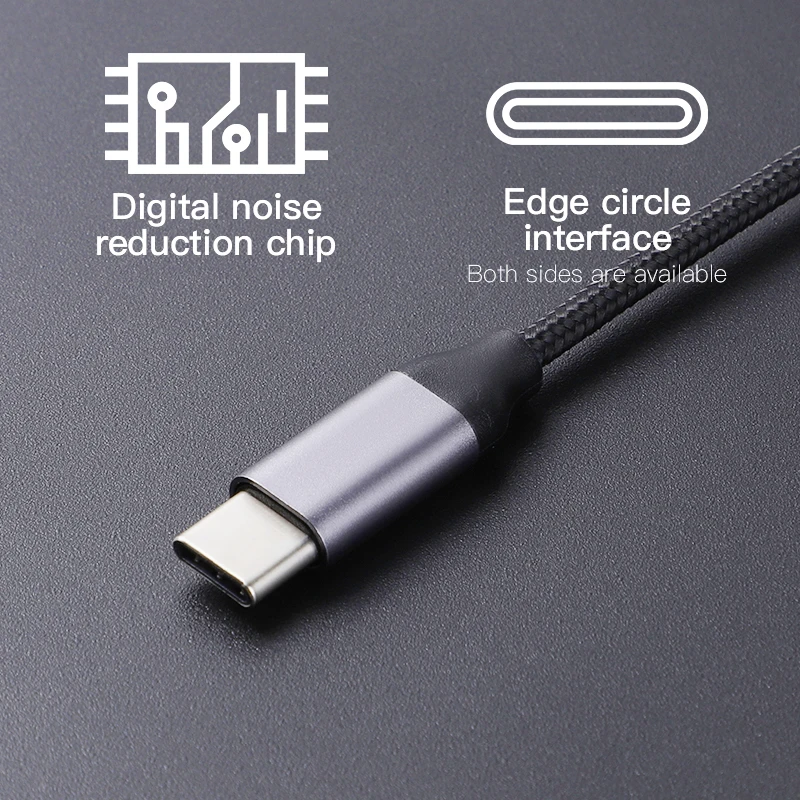 Наушники KUULAA с USB C на 3 5 мм AUX адаптер типа Jack для Huawei Mate 20 P30 Oneplus 7 pro Xiaomi Mi 6 8 9 SE