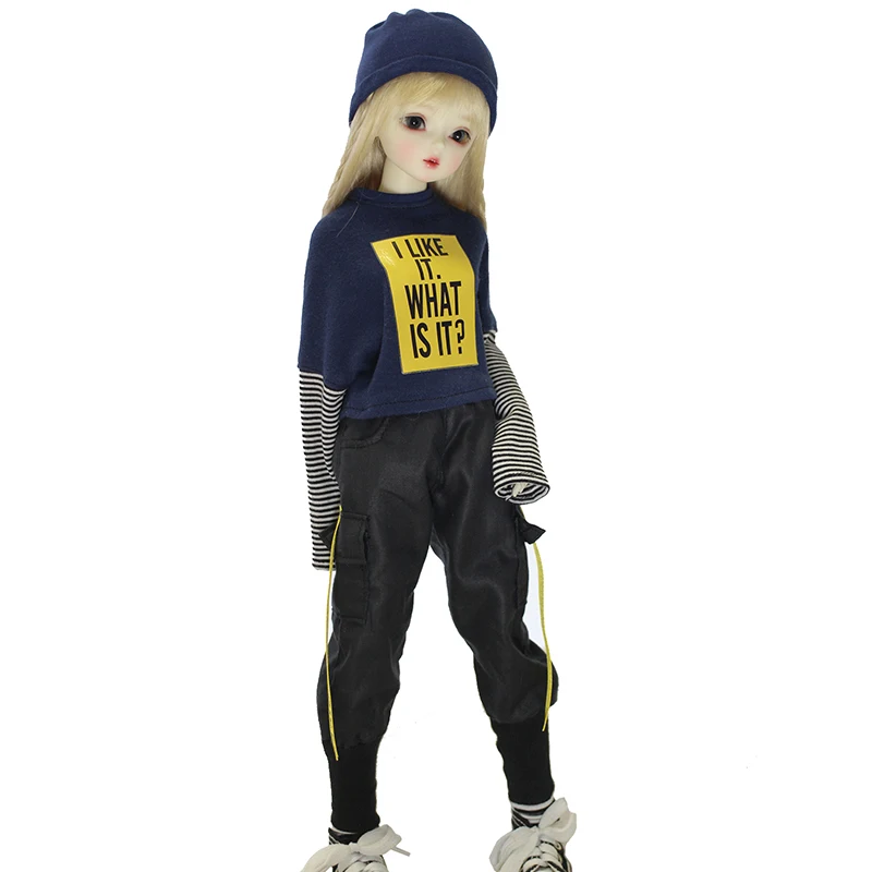 Одежда для куклы BJD костюм толстовки + брюки шляпа 1/4 MSD 1/3 костюмы аксессуары