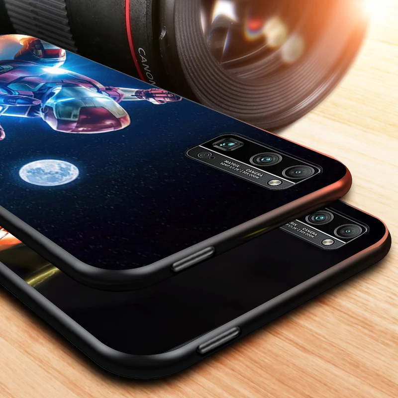 

Iron Man Marvel hero for Huawei Honor V30 20 Pro X10 9S 9A 9C 9X 8X 10 9 Lite 8 7 Pro Silicone Soft Black Phone Case