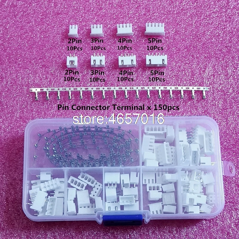 230 шт. TJC3 XH2.54 2p 3p 4p 5 контактный комплект клемм шага 2 54 мм/корпус/контактный разъем