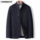 COODRONY брендовая шерстяная куртка мужская одежда осень-зима новое поступление классическое повседневное мягкое теплое однотонное плотное пальто Z8022