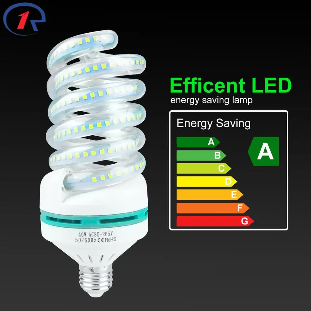 ZjRight E27 спиральсветодиодный светодиодная энергосберегающая лампа освещения 5 Вт 9