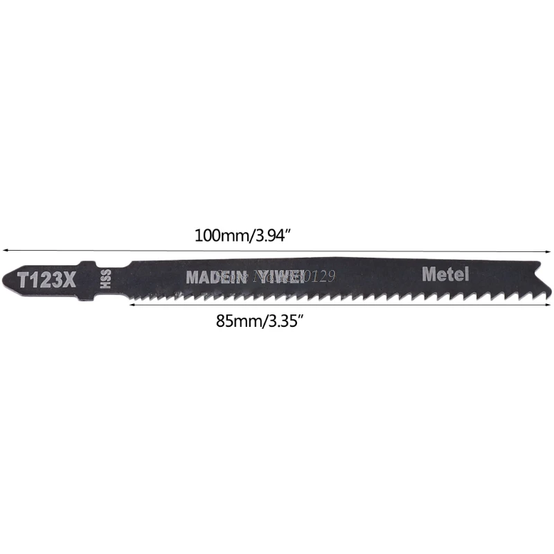 

New Arrival 5Pcs/set T123X 4 Inch HCS T-Shank Jigsaw Blades Set For Metal Cutting Whosale&Dropship