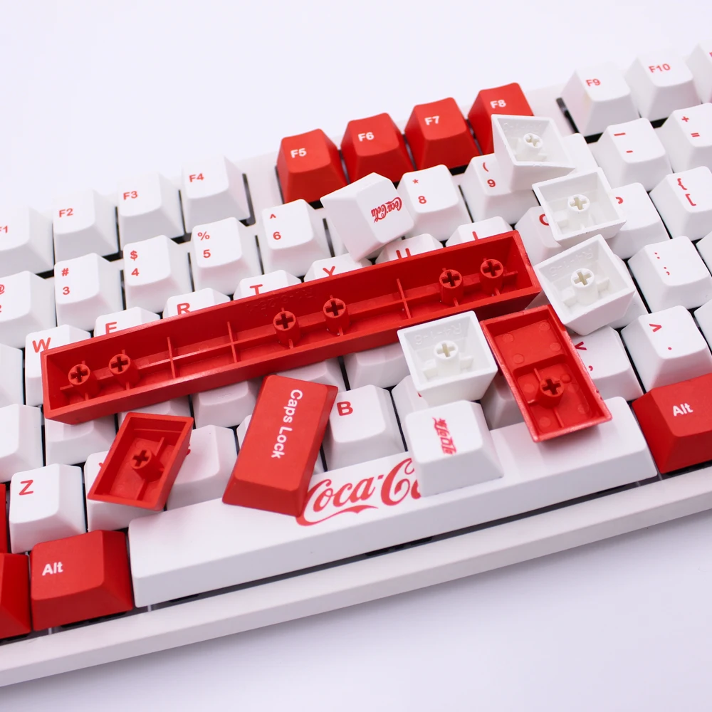 MP сублимированный краситель Coca Cola keycap 87/108 клавиш толстые PBT keycaps MX Переключатель вишня/ноппо/Флик механическая клавиатура Keycap
