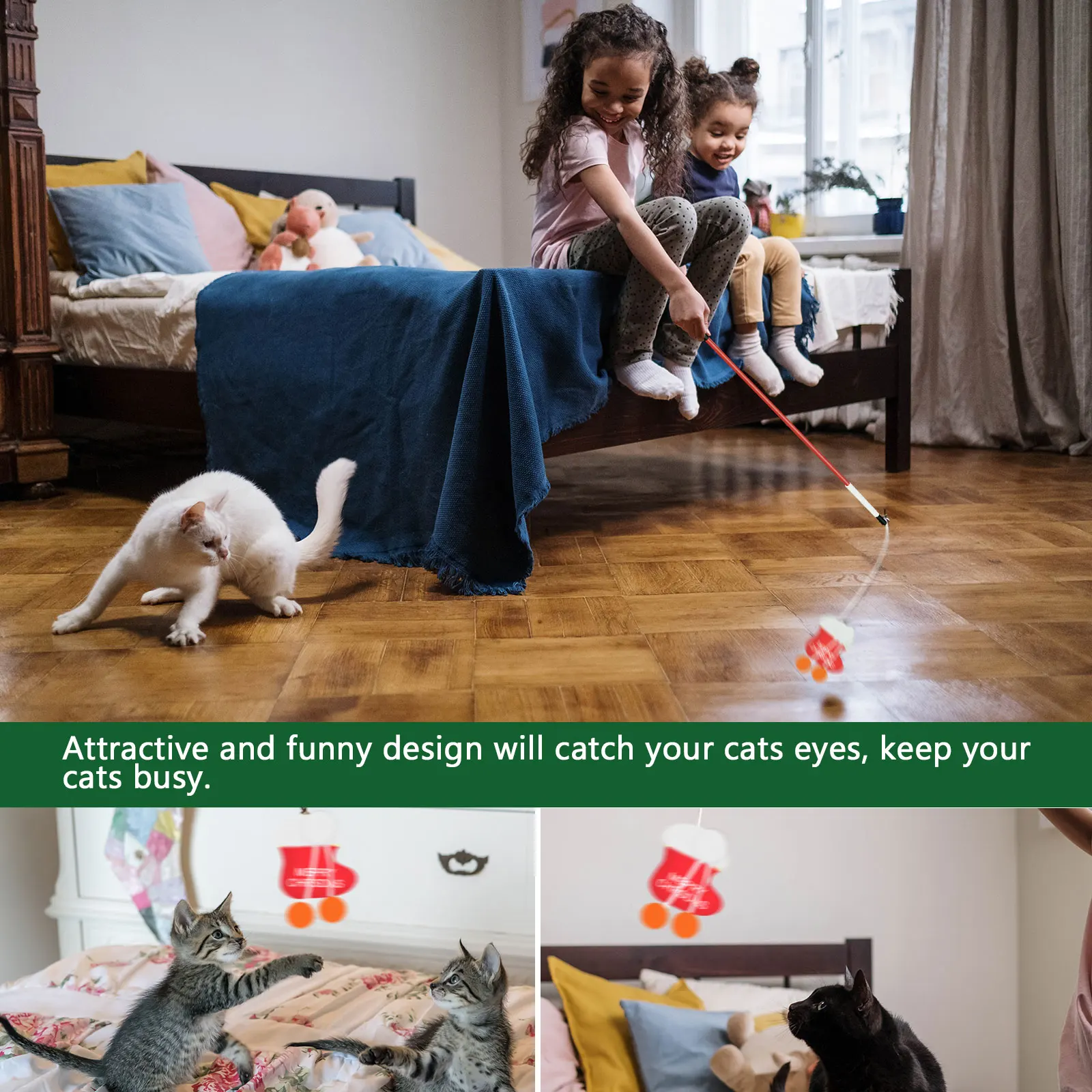 Рождественские игрушки для кошек подарочный набор разные наборы котят кошачья