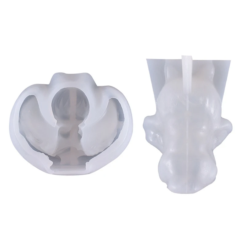 

L5YD Angel Princess Candle Epoxy Resin Mold DIY Aromatherapy Plaster Silicone Mould