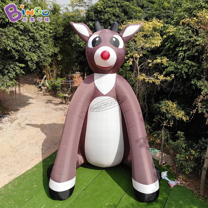 

Giant 6/ 8.5 Meters High Inflatable Deer Christmas Reindeer Cartoon Elk Balloon for Xmas Decoration