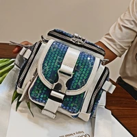 sequines ita chest bag female handbag luxury designer saddle bag mini shoulder messenger bolsa designer fashionable purses