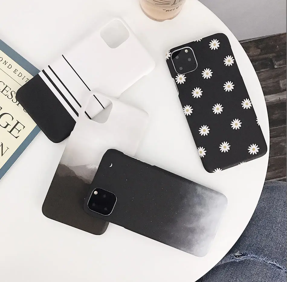 Lovebay ромашка цветок Краска чехол для телефона для iPhone 11 Pro Max X XR XS Max 8 7 6 6s Plus Ультратонкий Жесткий PC чехол для iPhone 7 Plus