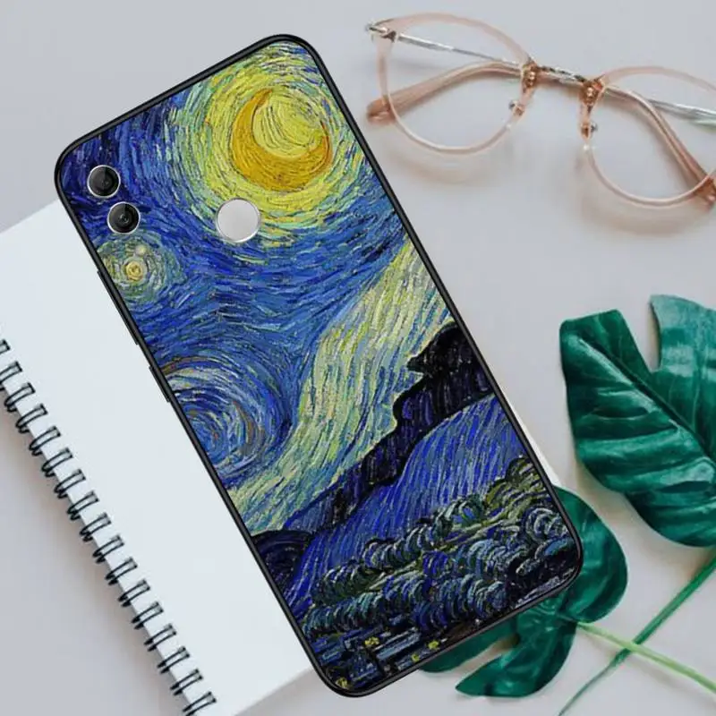 

Van Gogh Starry Night Phone Case For Huawei Honor 7C 7A 8X 8A 9 10 10i Lite 20 NOVA 3i 3e