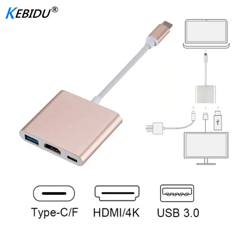 Конвертер USBC3.1 USB Тип C на 3 0/HDMI-совместимый/Тип переходник мама HDMI-совместимый/4K