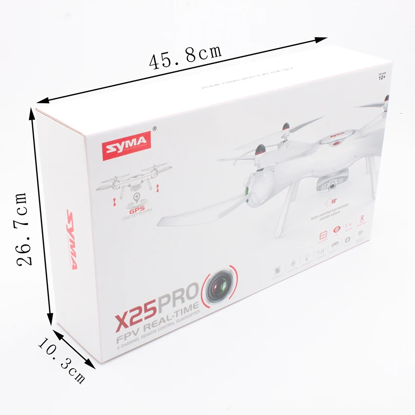 Дрон Syma X25PRO Wifi FPV Регулируемый 720P RC с камерой Квадрокоптер RTF GPS положение