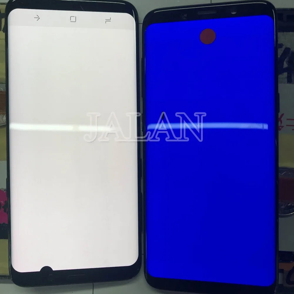 Пятно ЖК экран с рамкой для телефона Galaxy S8 S20 сенсорный хорошо работать в черный