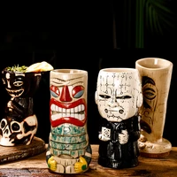 new multicolour skull doll tiki mug cocktail cup beer wine mug ceramic tiki mugs art crafts creative hawaii mugs