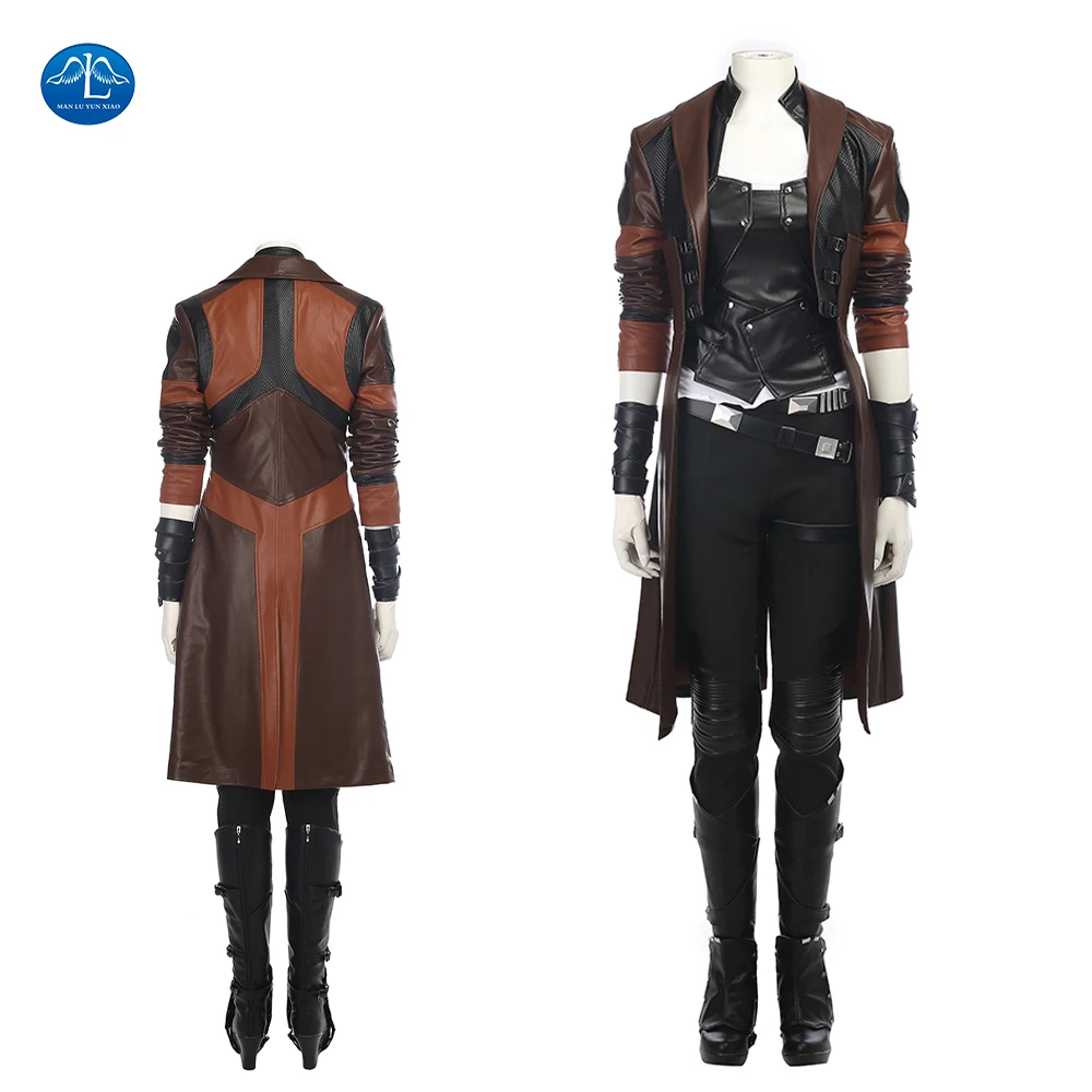 ManLuYunXiao Guardians of the Galaxy Vol. 2 Cosplay Superhero Gamora Cosplay Costume Women Halloween Outfit Custom Made