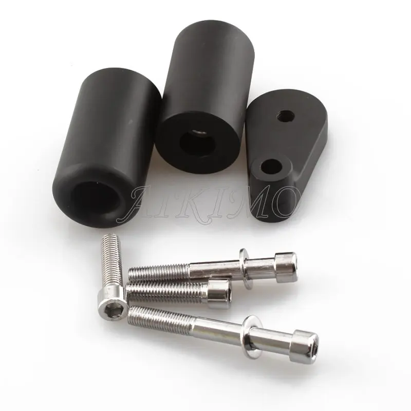 

Motorcycle Delrin Frame Slider Anti Crash Frame Falling Protectors Part Caps Black/Carbon Fiber for Kawasaki ZX-10R 2004-2005