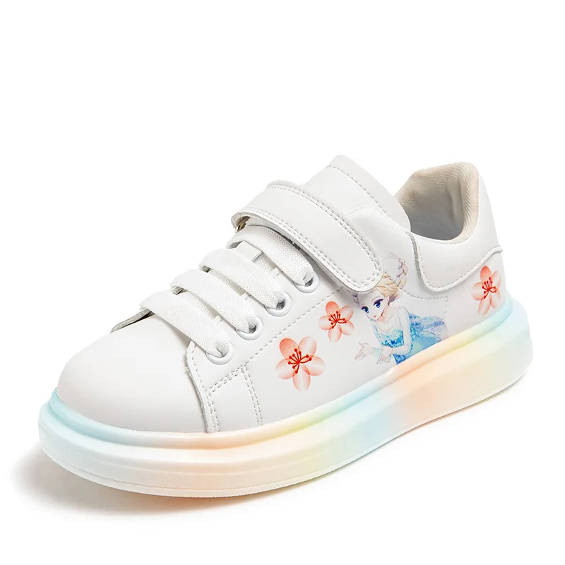 

Kids Shoes Cartoons Sneakers for Girls Sports Shoes Lightweight Children Leather Waterproof Casual Walking Shoes New Autumn