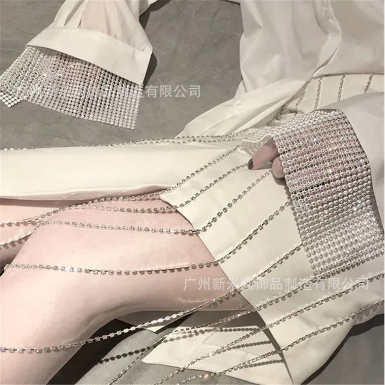 24 ряда кристаллическая Алмазная сетка обрезка Ab цветные стразы каменная