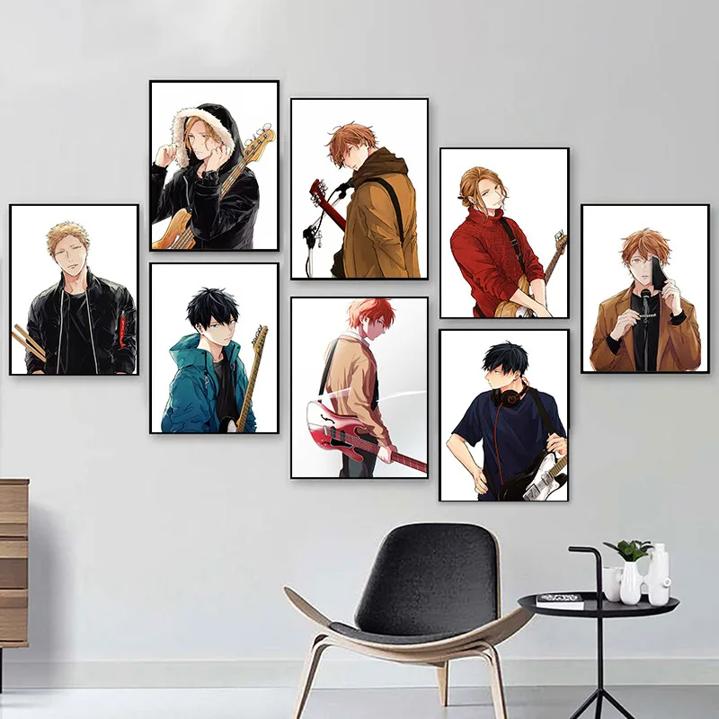 

Japanese Anime Given Wall Art Canvas Painting Modern Posters and Prints Pictures Cafe Bar Home Room Decor