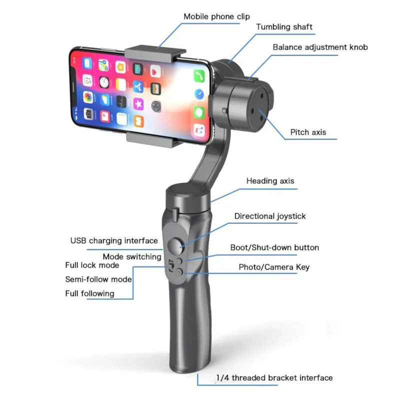 Mobiele Plus 3 Axis Telefoon Gopro Gimbal voor Gop карта памяти|Карты памяти| |
