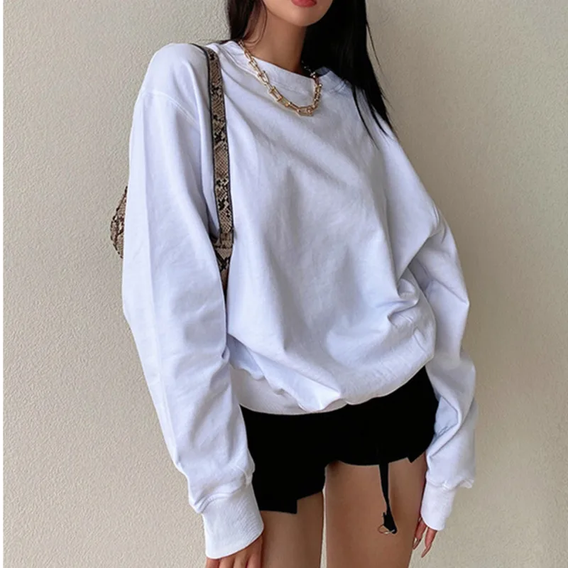 

XUXI 2021 Spring Autumn Women Fashion Long Sleeve Pullovers Sweater Streetwear Slim Thin Top E2277