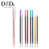 10pcs water erasable pen refill cross stitch refill with 1pc fabric marker pen case diy patchwork sewing tools