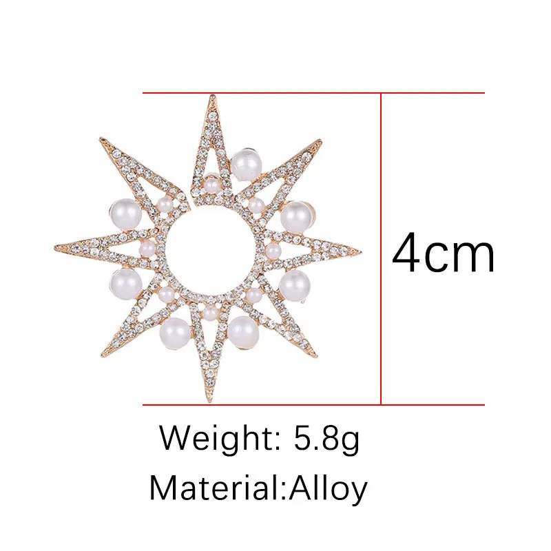 Женские серьги гвоздики в этническом винтажном стиле с астральным подсолнухом и