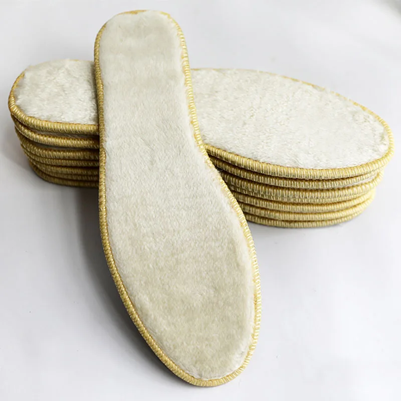 Унисекс Зимние Стельки 1 пара хлопок шерсть войлочная толстая мягкая теплая