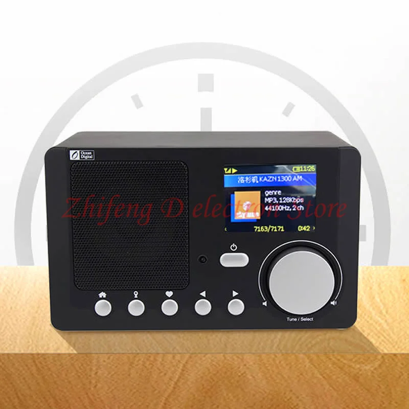 Ocean Digital WiFi Internet Radio WR210N Portable Radio， WEP / WPA WPA2，with Rechargeable Battery Bluetooth Receiver | Обустройство
