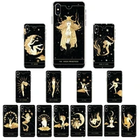 tarot cards tattoo phone case for iphone x xs max 6 6s 7 7plus 8 8plus 5 5s se 2020 xr 12 11 pro max case