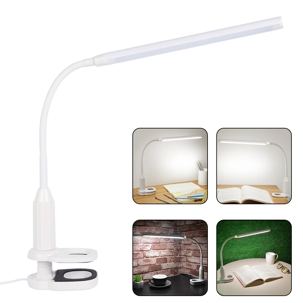 24LED защитный зажим для глаз настольная лампа 5 Вт 500 лм плавное затемнение гибкая