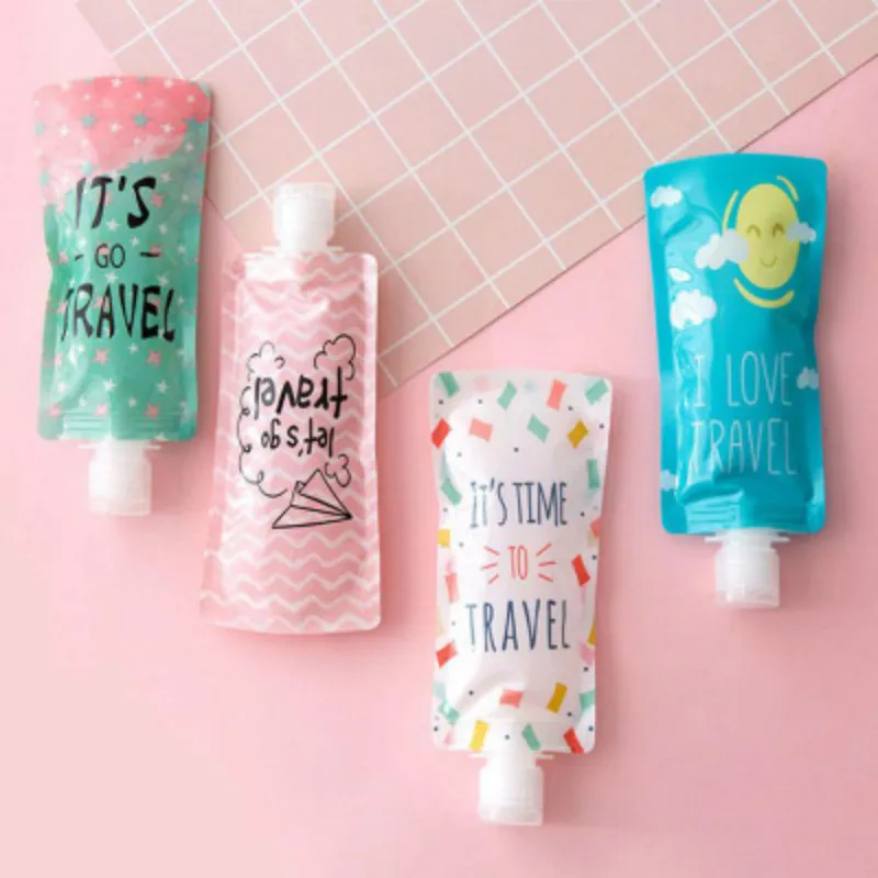 Дорожная сумка 100 мл складная для очищения лица жидкая эмульсионная хранения