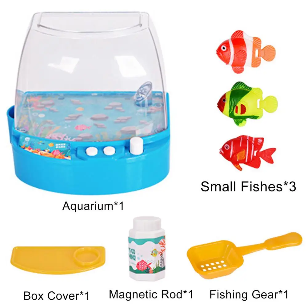 Simulation Electric Fishs Tank Toys Set Interesting Kids Aquarium Fishing Play Interactive Game Children Birthday Gift | Игрушки и хобби