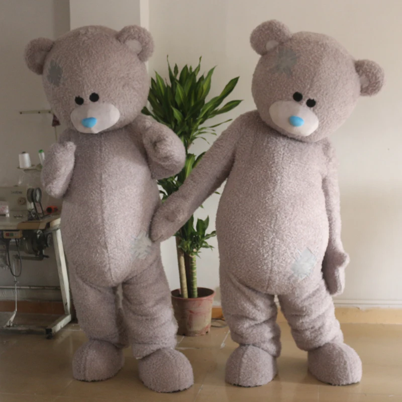 Хэллоуин русский плюшевый медведь синий маскарадный костюм Косплей Взрослый