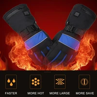 winter motorcycle gloves heated guantes moto heating usb hand warmer electric thermal heated gloves battery powered gloves