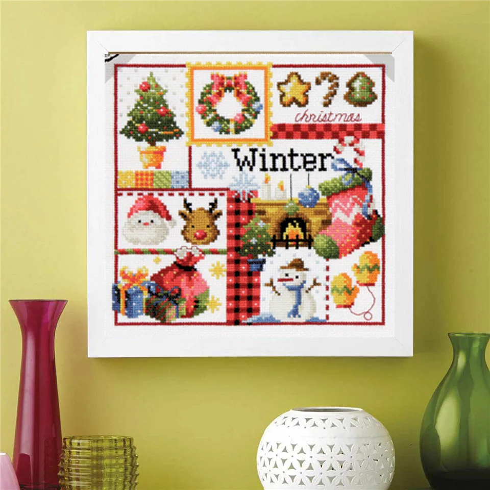 

Cross Stitch Set Chinese Cross-stitch Kit Embroidery Needlework Craft Packages Cotton Fabric Floss New Designs Embroidery3149