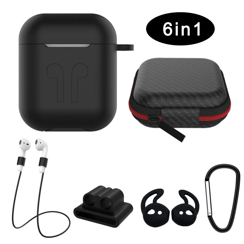 6 в i идеальный чехол для airpods 2 1 чехол противоударный для Apple Air pods 1 защитный чехол для наушников водонепроницаемый чехол s Аксессуары