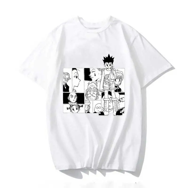 

2020 Hunter X Hunter HxH Gon T-Shirt T Shirt Men Kawaii Tops Cartoon Karate Graphic Tees Tee Shirt Unisex Harajuku Shirt Male