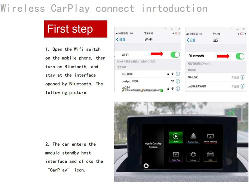 Android Авто IOS автомобиль Apple Airplay Беспроводной CarPlay коробка для Audi A3 A4 A5 A6 Q3 Q5 Q7 экран обновление MMI система
