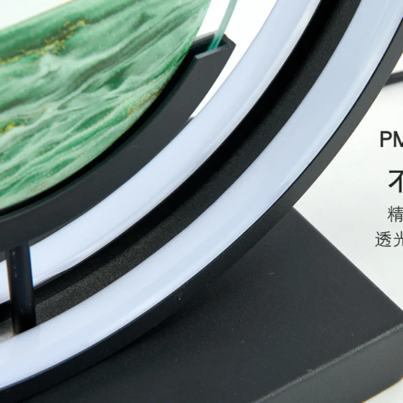 Прикроватная лампа Sandscape движущийся круглый стеклянный Настольный светильник с