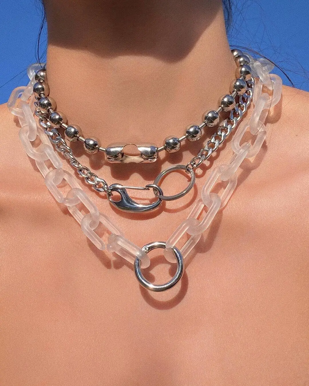 Ожерелье в европейском и американском стиле популярное Новое толстое ожерелье