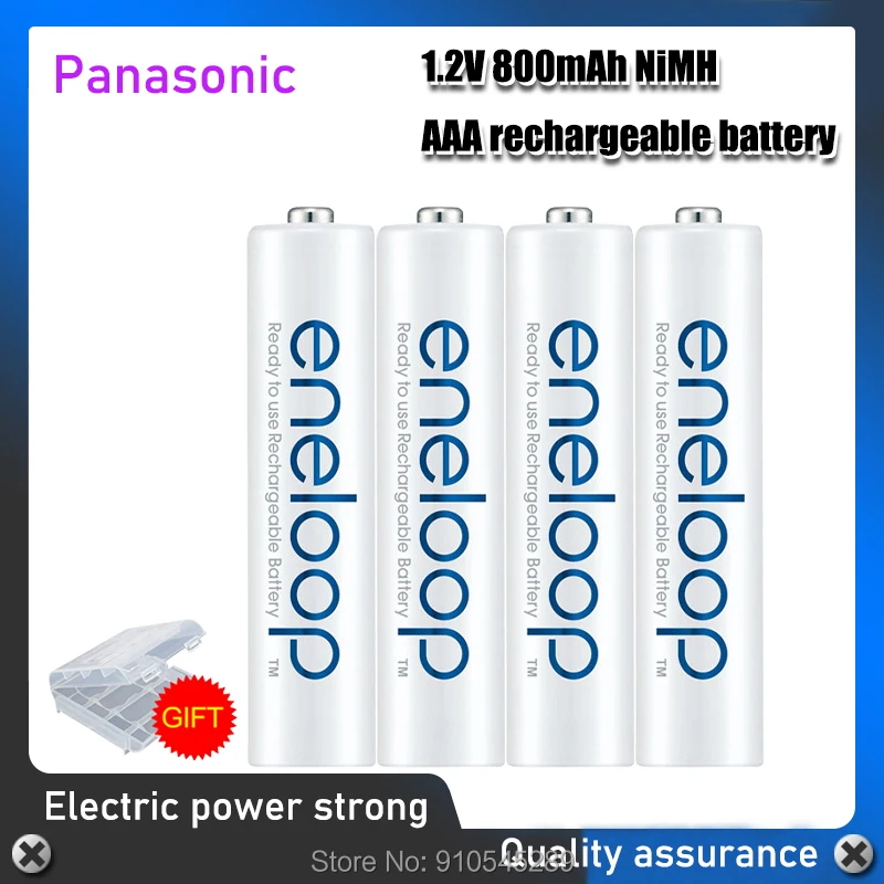 Оригинальный аккумулятор Panasonic Eneloop 800 мАч AAA для камеры игрушек беспроводной мыши