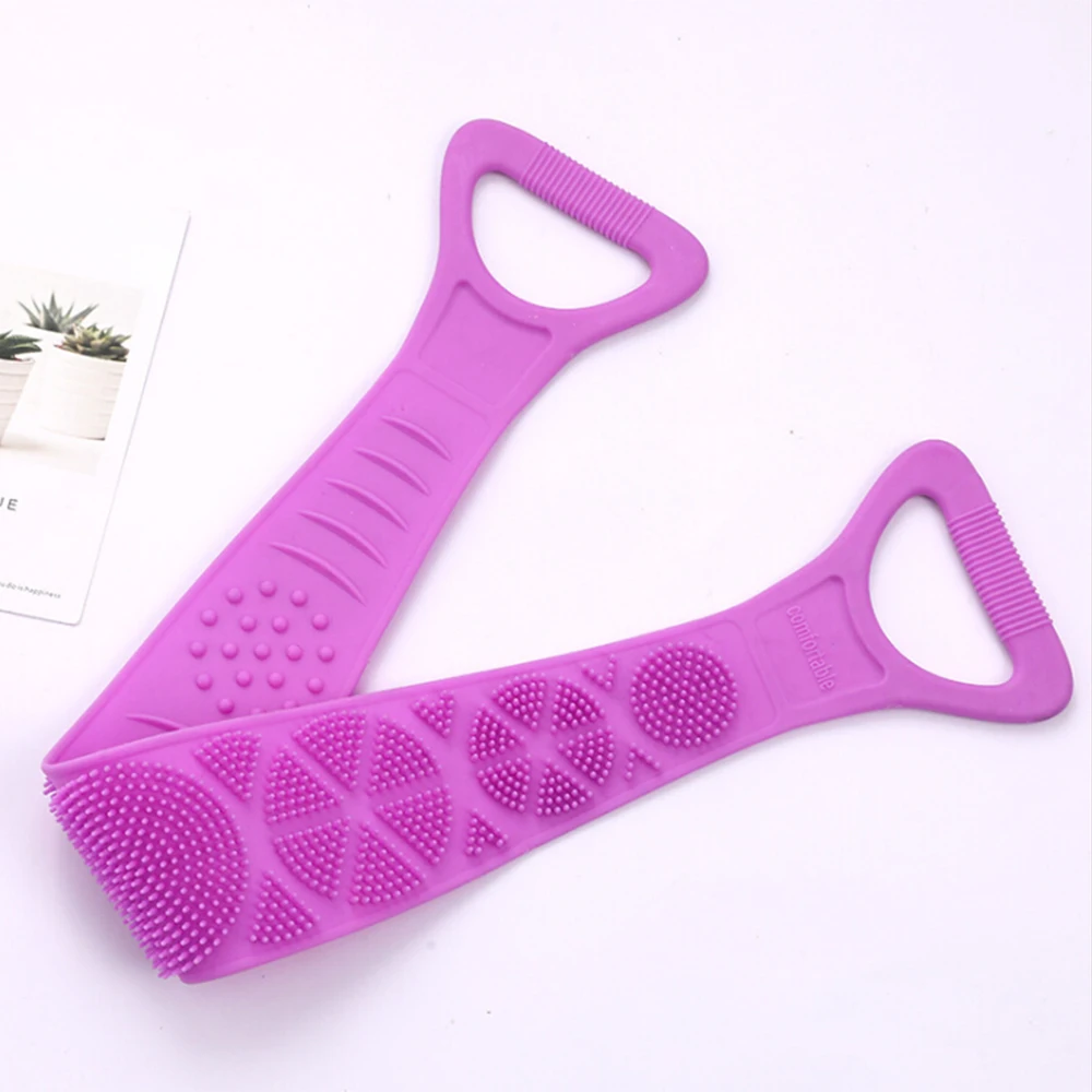 Уход за телом двухсторонний очищающий скраб для спины мягкий длинный