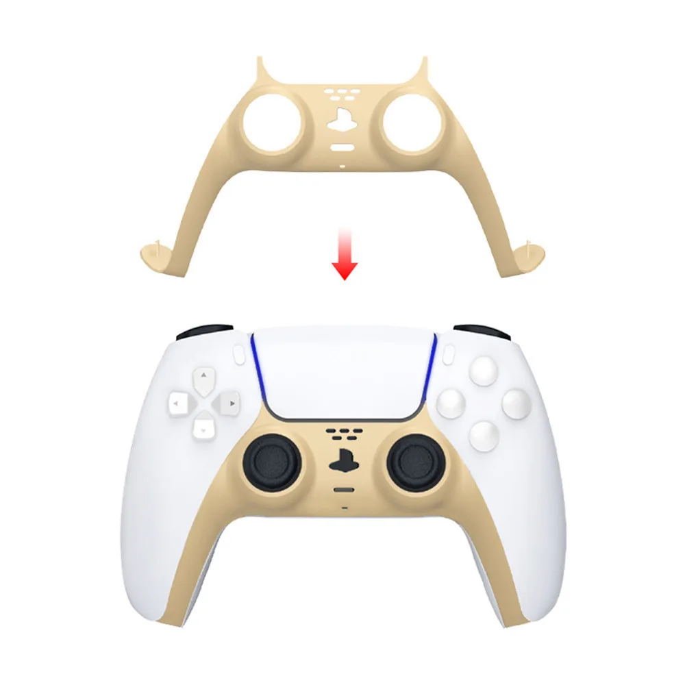 

100pcs Controller Front Middle Housing Shell for PS5 Gamepad Decorative Strip Skin Case Cover Faceplate Parts