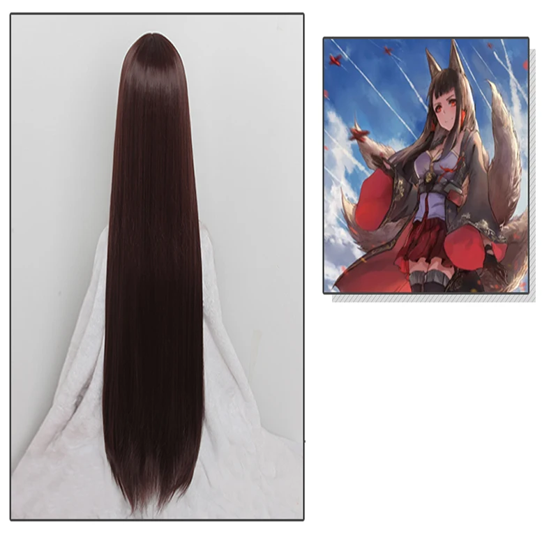 Парик для косплея акатаги из Игры Азур Лейн термостойкие синтетические длинные
