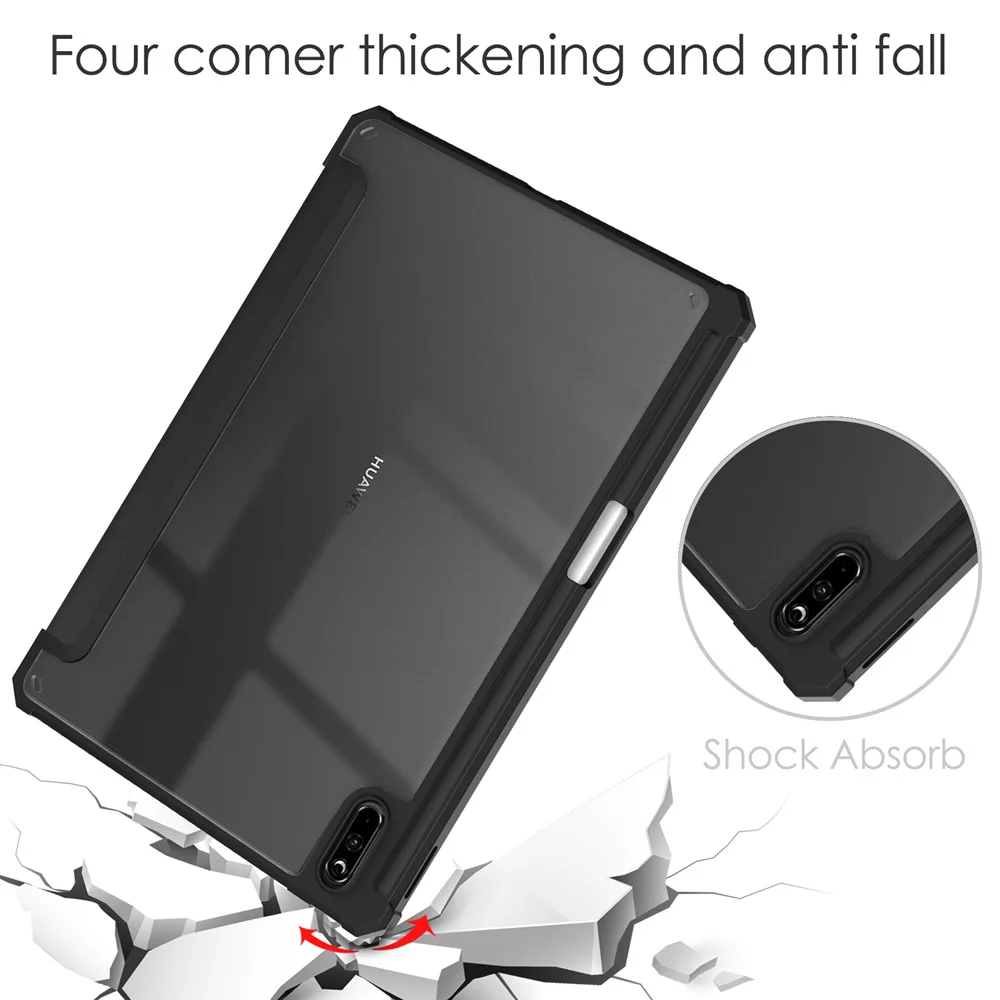 for huawei matepad 11 case 2021 high quanlity case built in s pen holder folding smart cover funda for huawei matepad 11 cover free global shipping