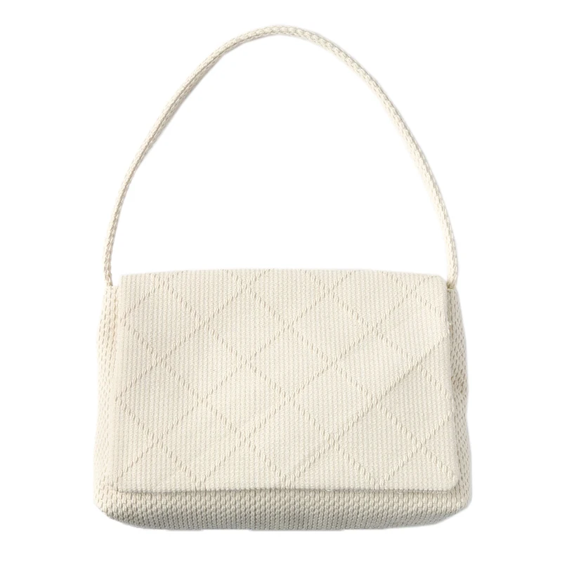 

Niche Design Underarm Cotton Cloth Bag 2021 New Diamond Lettice Vintage One Shoulder Portable Phone Pack S8e3