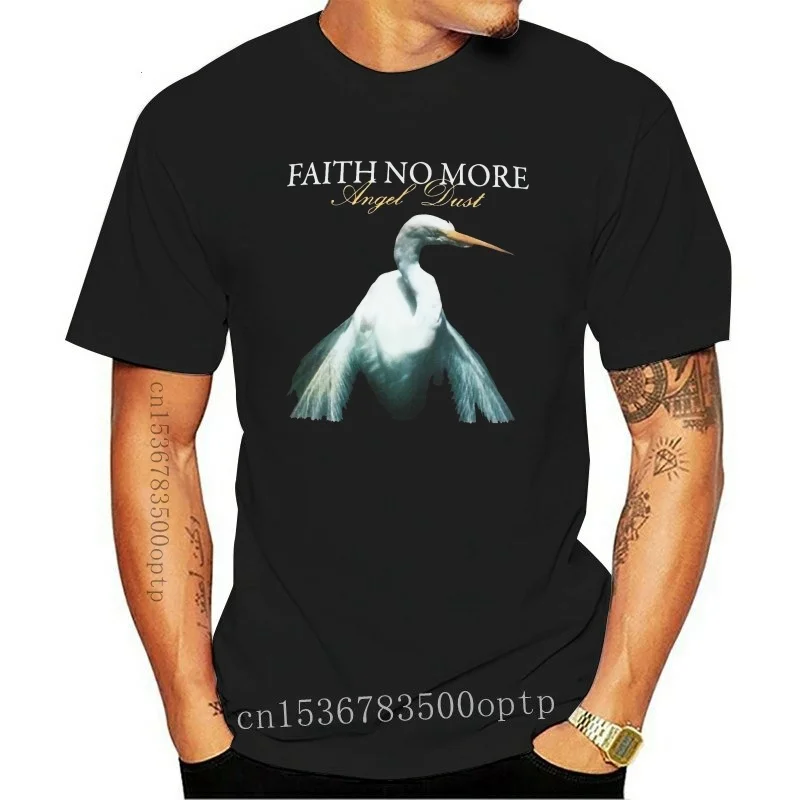 

New FAITH NO MORE ANGEL DUST MENS BLACK T SHIRT MIKE PATTON MR.BUNGLE FANTOMAS