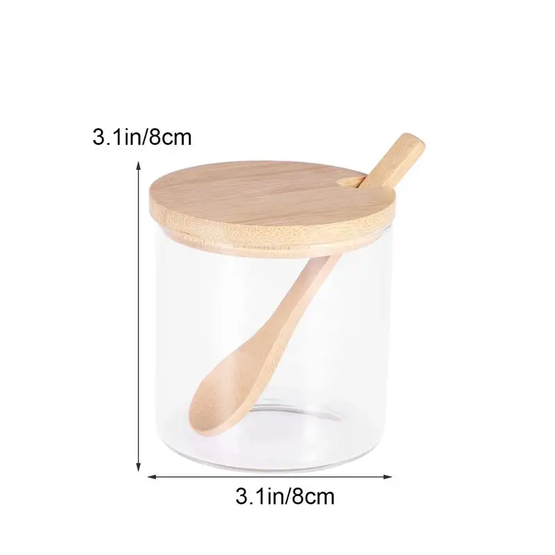 Стеклянные банки для специй кухонные приправ сахарница контейнеры хранения